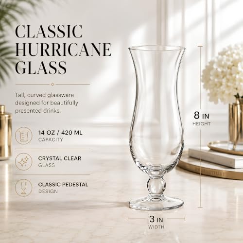 6 Pack Hurricane Glass (6 Count)