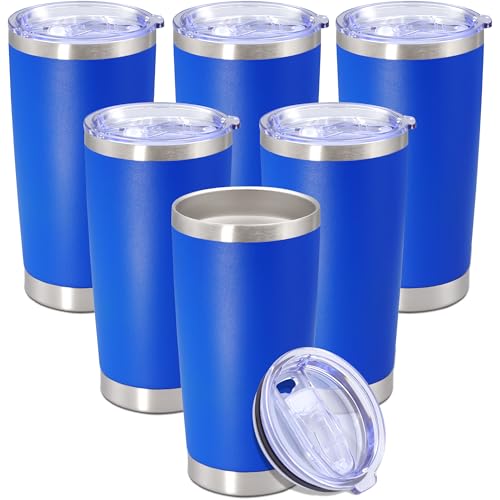 20 oz Tumbler Insulated Tumblers Stainless Steel Coffee Mug (Dark Blue)