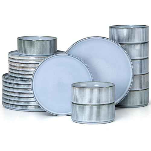 24 Piece Stoneware Dinnerware Sets