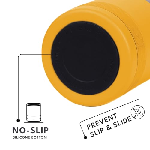 Recess Lowball 10oz Stainless Steel Tumbler Whiskey Glass w (10 Ounces / Citrus Yellow)