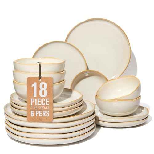 Plates and Bowls Sets for Family of 6