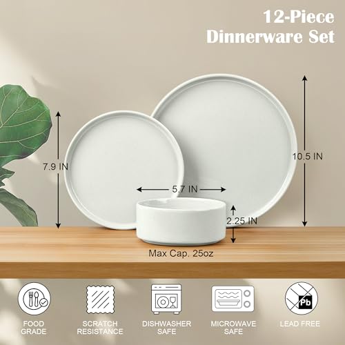 Stoneware Dinnerware Sets (12 Count)