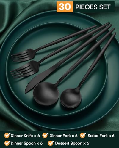 30 Piece Silverware Set for 6 (30 Count)