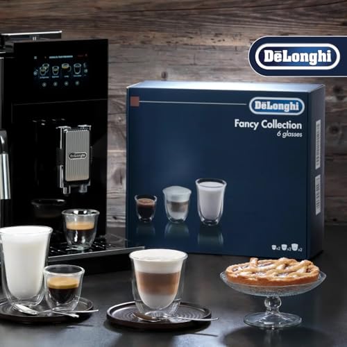 DeLonghi Coffee Connoisseur Glasses (s/6 mixed glasses)