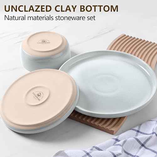 Ceramic Dinnerware Dish Sets (24 Count)