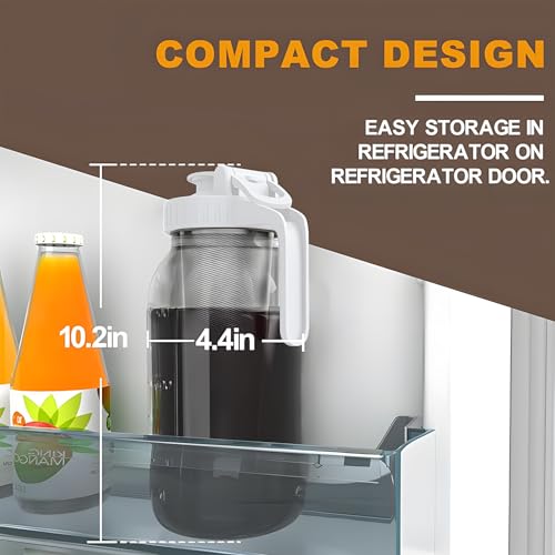 Cold Brew Coffee Maker (64 Ounces / White)
