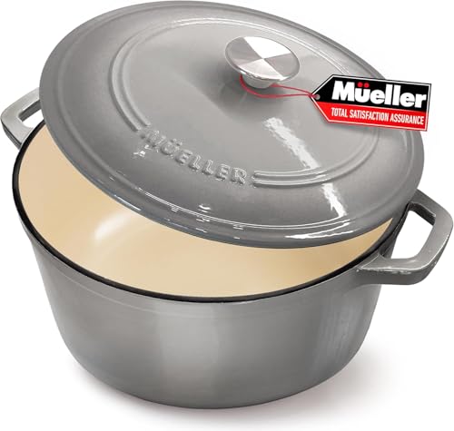 7.5 QT Enameled Cast Iron Dutch Oven