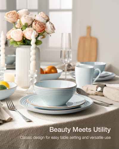 Jupiter Stoneware Dinnerware Sets with Pasta Bowls (16 Count)