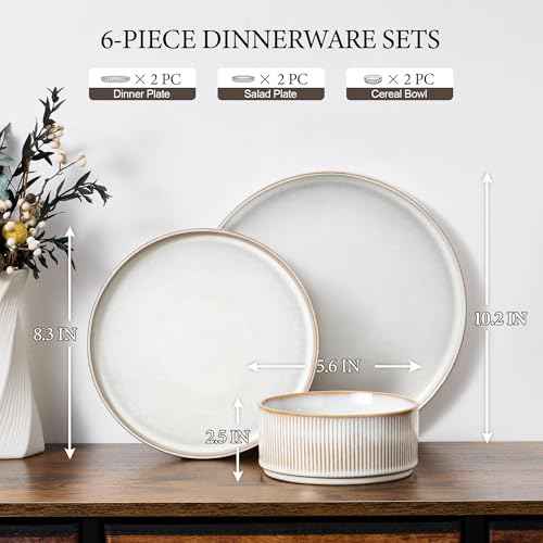 Stoneware Dinnerware Sets for 2