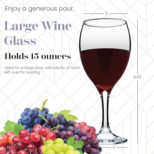 Wine Glasses 15 Ounce Wine Glass (6 Count)