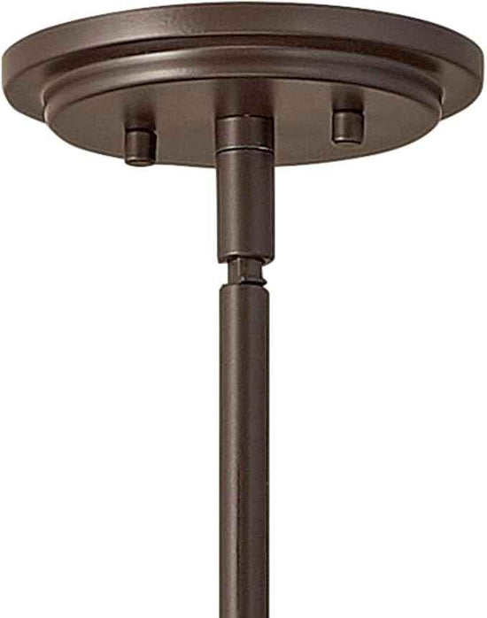 Hinkley Somerset 3405KZ Large Hanging Pendant Light, Etched Opal Glass Globe, for Even or Sloped Ceilings, Customize Installation Height, Buckeye Bronze