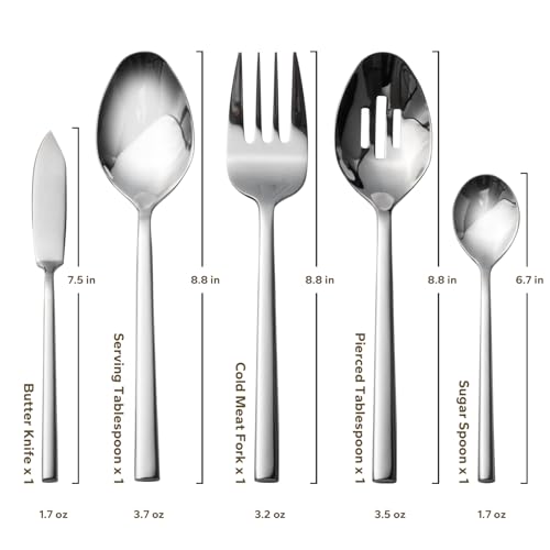 Potter 45 Piece Forged Stainless Steel Flatware Set Cutlery Set (11.25 Count)