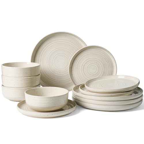 Stoneware Dinnerware Sets for 4 (12 Count)