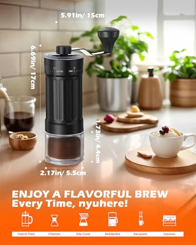 Manual Coffee Grinder With Ceramics Burr For Espresso