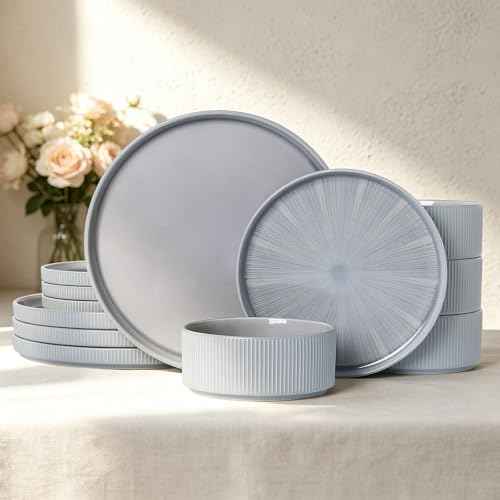 Stoneware Dinnerware Sets for 4 (12 Count)
