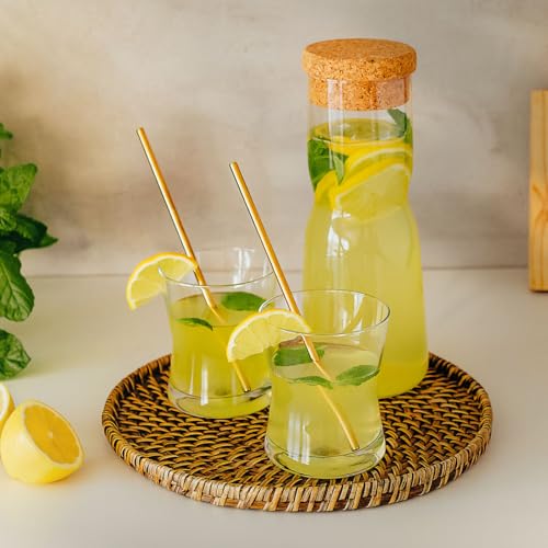 Water Carafe with Cork Stopper