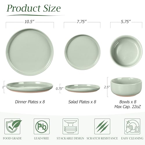 Plates and Bowls Sets for 8