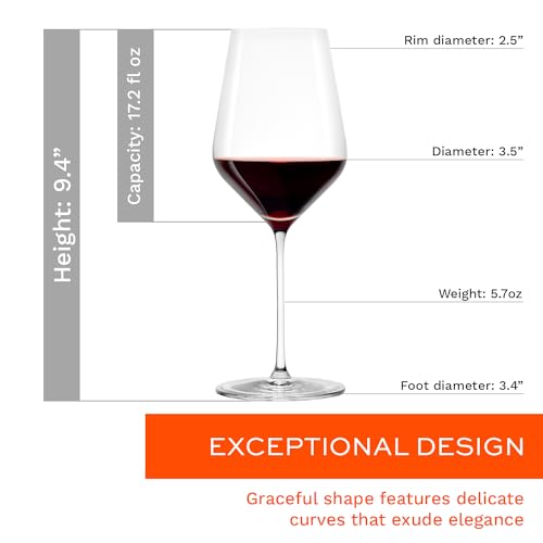 Red Wine Glasses Set of 6 (6 Count)