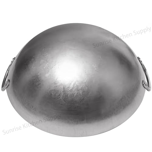 Kitchen Supply Heavy Duty Hong Kong Style Carbon Steel Wok