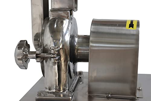 Commercial Grain Grinder Mill Electric Universal Pulverizer Grinding Machine Grain Mill Food Grinding Machine with 0.118" Crushing Fineness for Dry Grain Rice Coffee Bean