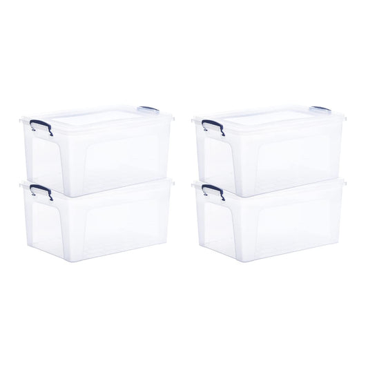Storage Bins with Lids (4 Count)