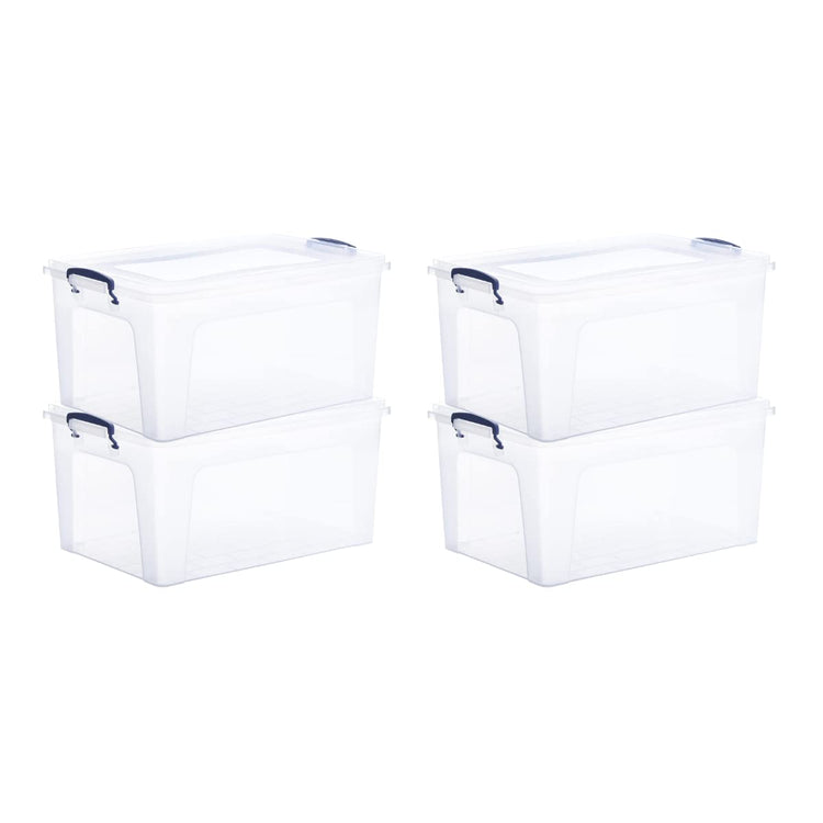 Storage Bins with Lids (4 Count)