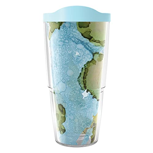 Inkreel Island Hopping Made in USA Double Walled Insulated Tumbler Travel Cup Keeps Drinks Cold & Hot (Inkreel - Island Hopping / 24oz Classic Tumbler with Travel Lid)