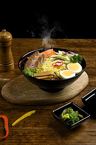 4 Noodle Bowls Set (4 Bowl Set / Black)