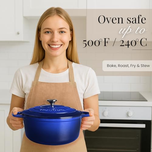 Enamelled Cast Iron Dutch Oven Pot with Lid
