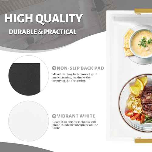 Wood Serving Tray with Handles