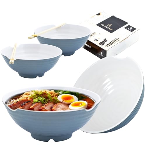 4 XL Gray White bowl set (9 inch x4 / Gray White)
