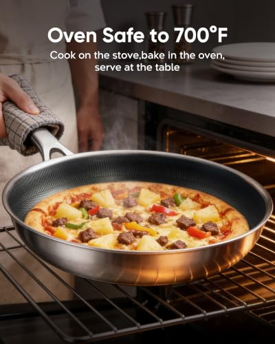 12" Titanium Pans for Cooking (12in+lid)