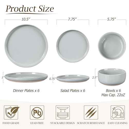 Porcelain Dinnerware Set for 6