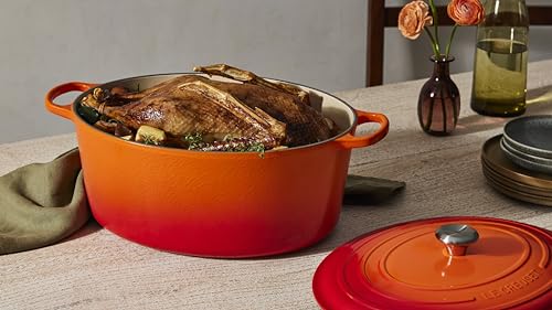 Enameled Cast Iron Oval Dutch Oven