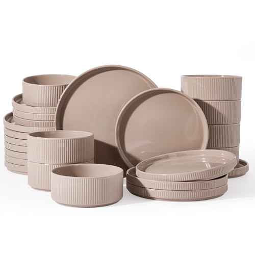 Stoneware Dinnerware Set for 8 (24 Count)