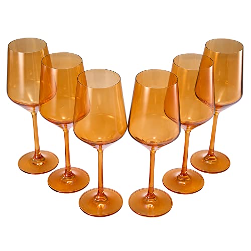 Colored Wine Glass Set