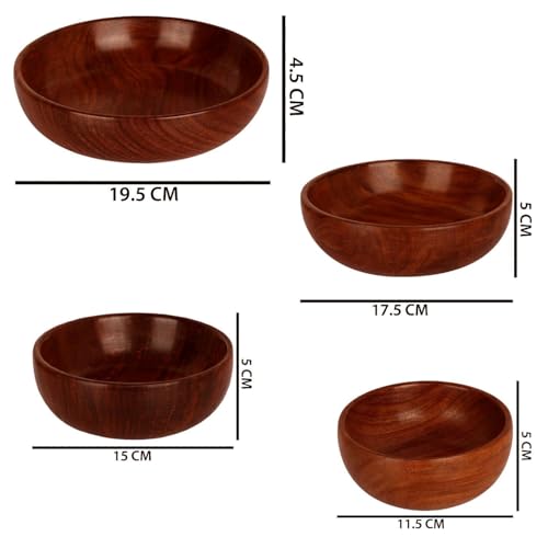 Wooden Salad Bowls Set