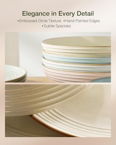 Jupiter Stoneware Dinnerware Sets with Pasta Bowls (16 Count)