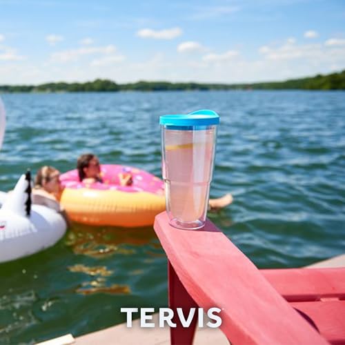 Inkreel Coral Stretch Made in USA Double Walled Insulated Tumbler Travel Cup Keeps Drinks Cold & Hot (24oz / Classic)