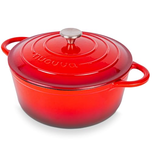 Enamelled Cast Iron Dutch Oven Pot with Lid