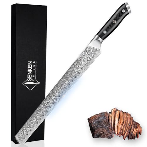 SENKEN 12" Damascus Steel Brisket Knife