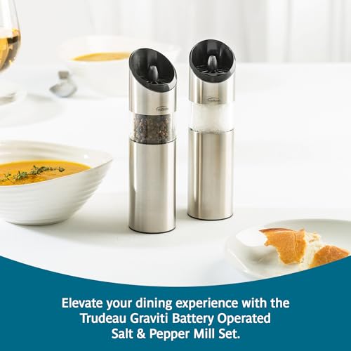 Graviti Battery Operated Salt & Pepper Mill Set