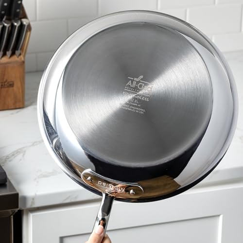D3® Stainless Steel 10 inch Frying Pan Covered