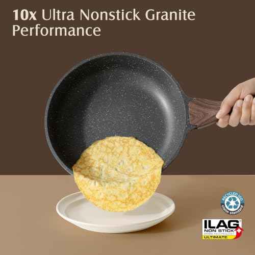 23 PCS Nonstick Granite Cookware Set