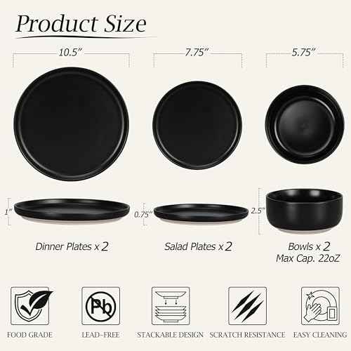 Plates and Bowls Sets for 2
