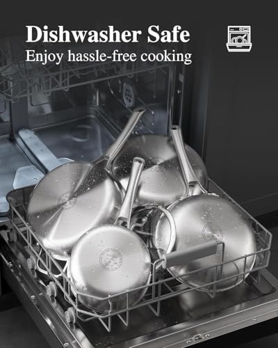 Tri Ply Stainless Steel Frying Pans Set (3 Count)