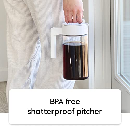 Deluxe Cold Brew Coffee Maker (White / 1 qt)