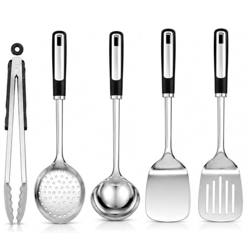 Cooking Utensil Set (steel cooking utensils(5 Piece))