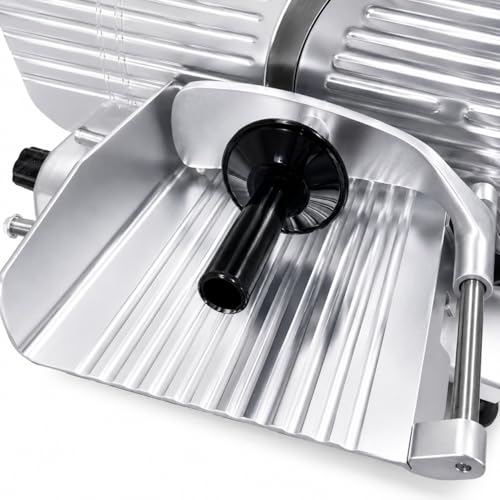 10" Electric Meat Slicer with Bread Slicing Attachment (Stainless Steel)