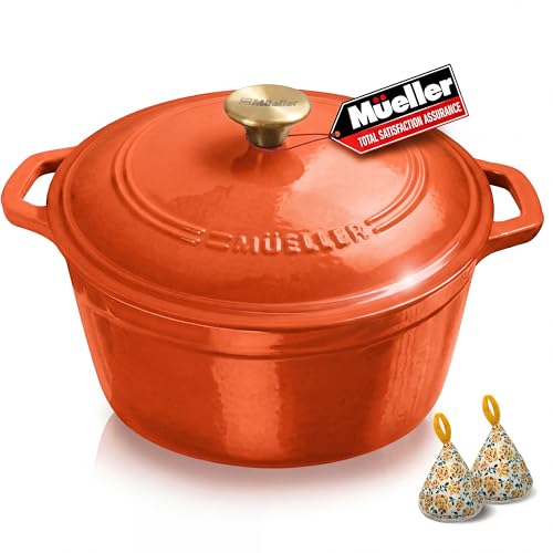 6 Quart Enameled Cast Iron Dutch Oven for Bread Baking